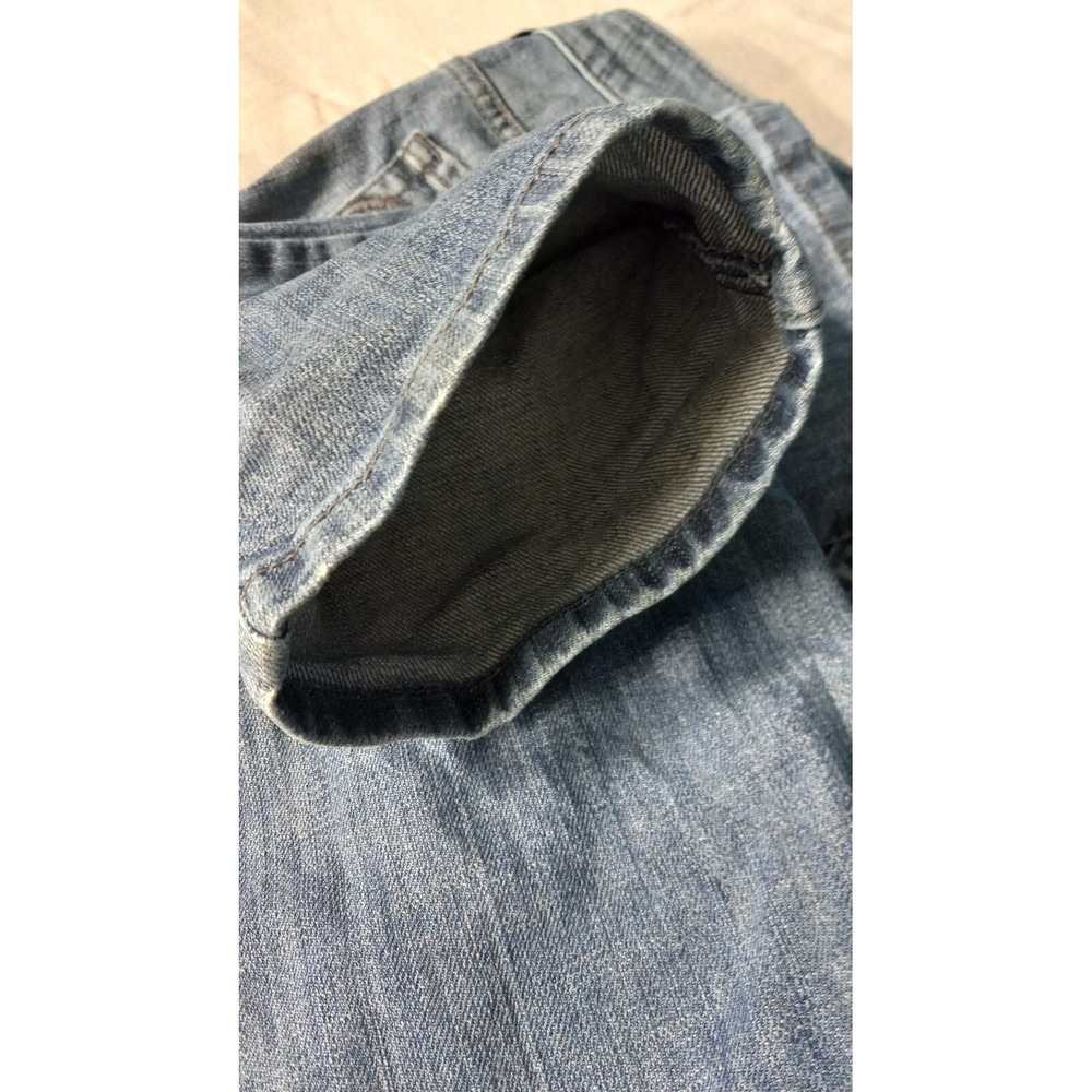 Chico's 0 platinum denim blue jeans cotton FLAWS - Picture 7 of 10
